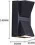 Outdoor Wall Light Dual Head Exterior Wall Lamp with Up and Down Sconces Wall Mount Lights for Garage, Doorway(white light)...