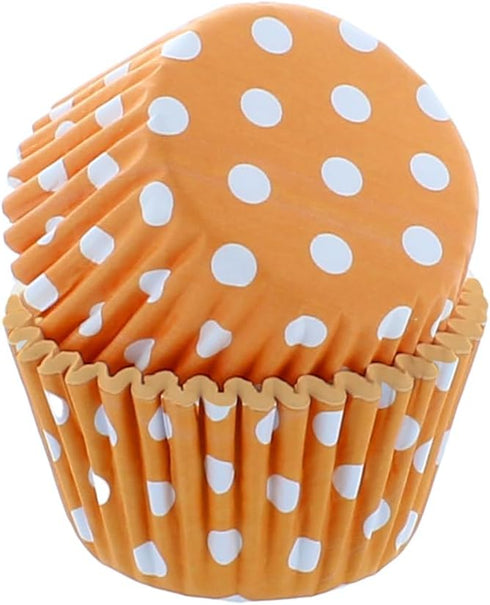 Bakery Crafts Polka Dot Baking Cups - 300-2" Cupcake Liners with White Spots, Purple, Blue, Green, Yellow, Orange, Red, Greaseproof Paper Cases fo...