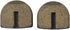 AlveyTech Rounded Disc Brake Pads for Mini Bike Standard & YK2 Flame Caliper (2-Pad Set) - Parts for 79cc 97cc Motovox MBX10 MBX11 Gas, Razor MX50...