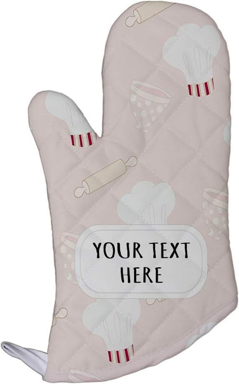 Style In Print Polyester Oven Mitt Custom Baking Pattern Pattern Brown White Adults Kitchen Mittens...