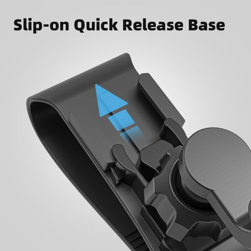 SUREWO Car Sun Visor Mount, Quick Clip Sun Visor Mount with Universal Ball J Hook Compatible with GoPro Hero 12 11 10 9 8 7 6 5 Black,DJI Osmo Act...