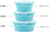 Collapsible Bowls, GLE2016 Silicone Collapsible Food Storage Containers with Lids for Camping, Round Silicone Lunch Containers, Microwave, Dishwas...