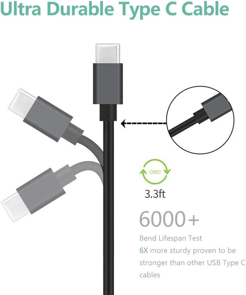 Rapid USB C Car Charger, Compatible for Samsung Galaxy S24/S23/S22/S21/Note 20/Ultra/10/Plus/9/8/S20/S10+/S10e/S9/S8/A50/A70, Quick Charge 3.0 Dua...