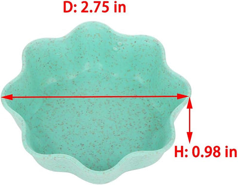 3 Pcs Hamster Food Bowl Small Cute Shape Food Dish for Hamster Rat Mice and Other Small Animals (Pink, Green and Blue)...