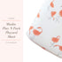 Baby Play N Pack Cover Playard Sheet Muslin, Portable Mini Crib Sheets, Convertible Playard Mattress Cover for Girls by Vlokup, Flamingo...