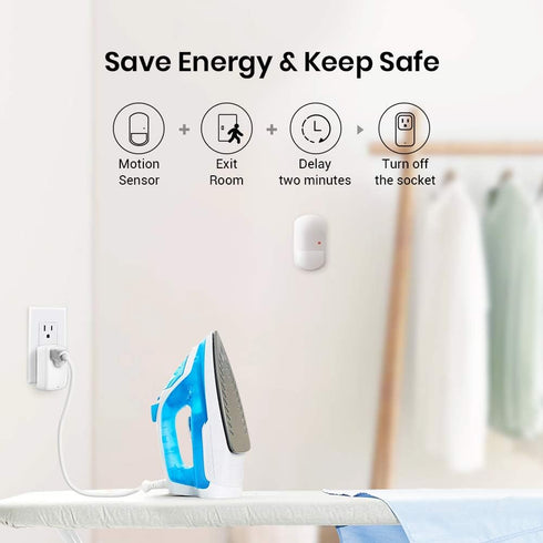 BroadLink Smart Motion Sensor, PIR for Home Automation, Works with IFTTT and Alexa Routines. Wireless Trigger Smart Home Devices and Scenes, Occup...