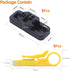 VCE Combo Keystone Punch Down Stand and Mini Wire Stripper Cutter for 90/180 Degree RJ45 Cat5/Cat5E/Cat6/Cat6A RJ11 RJ12 Keystone Jack Modular Cou...