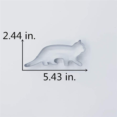 LILIAO Walking Cat Cookie Cutter for Kids - 5.4 x 2.4 inches - Stainless Steel...