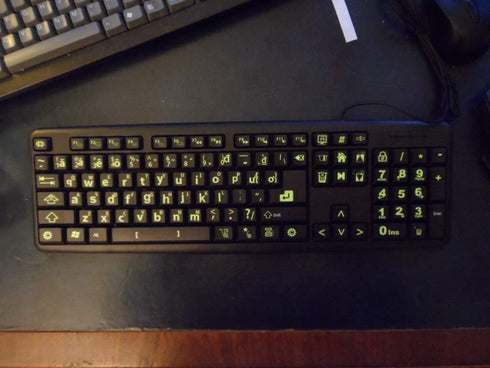 Vietnamese Keyboard Stickers with Fluorescent Inlays. Large Symbols Will Not Wear, Smudge or Fade. Vietnamese Conversion for All Laptop and Deskto...