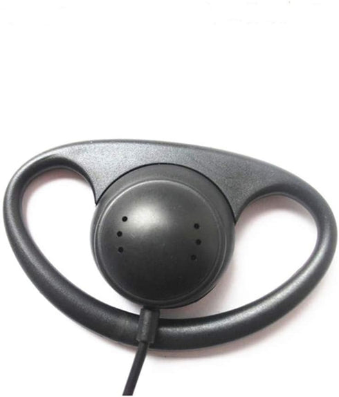 Single Side Earphone D Shape Earpiece Headset Listen Only 3.5mm Hook Earbud simultaneous interpretation Headphone (1 Pack)...