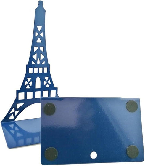 Winterworm Stylish Modern Paris Eiffel Tower Metal Decorative Bookend Book End Book Organizer for Library School Office Home Desk Study Gift(Blue)...
