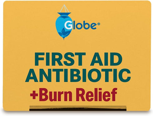 Globe {2 Oz) Dual Action Burn Relief & First-Aid Antibiotic Ointment for 24-Hour Infection Protection & Maximum Strength Burn Pain Relief, with Ba...