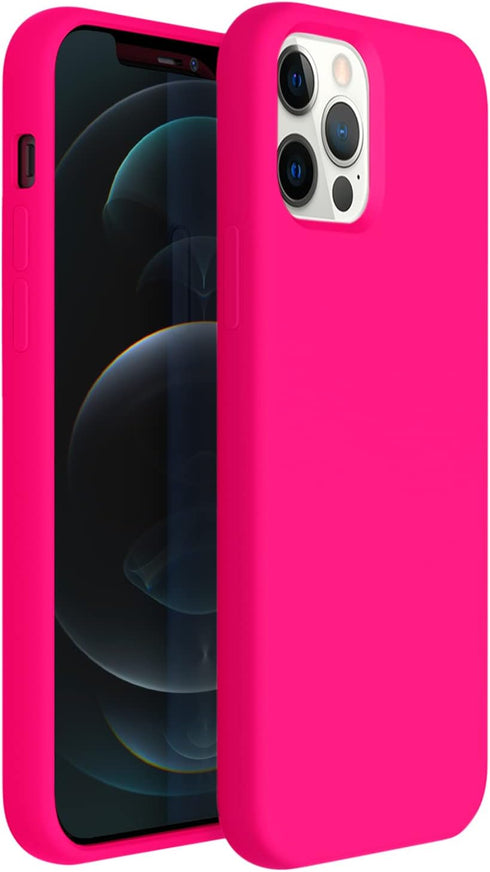 ZUSLAB Nano Silicone Case Compatible with Apple iphone 12/ iphone 12 Pro 2020, Liquid Silicone Rubber Shockproof Soft Full Protection Cover - Neon...