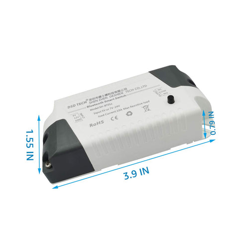 DSD TECH SH-BT01C Bluetooth Relay V2 Support Timer and Security Code for iOS and Android...