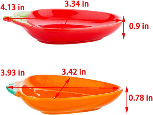 2 Pcs Hamster Ceramic Food Bowl, Cute Shape Anti-turning Dish for Hamster Gerbil Hedgehog Guinea Pig Rat Rodent...