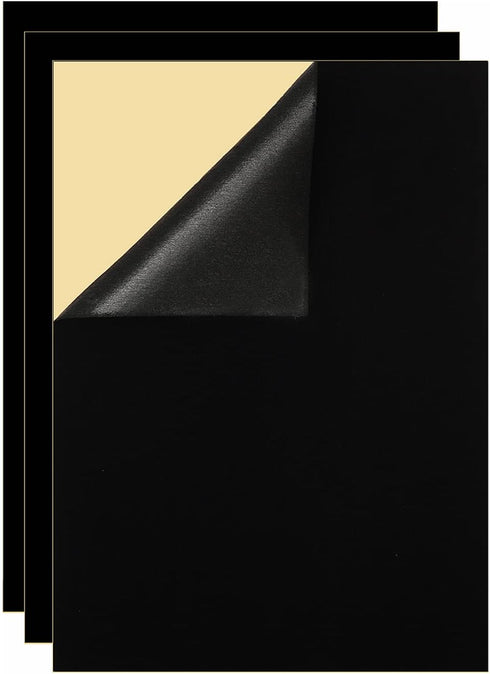 YaoHui 3PCS Self Adhesive Felt Sheet, Felt Sheets with Adhesive Backing, Peel and Stick Felt Sheets Adhesive Backed, A4 Size Felt Adhesive Sheet (...