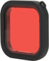 Camera Lens Diving Filter, for 8 Action Camera Dive Len Filter Waterproof Shell Underwater Diving Lens Filter with Rope (Red)...