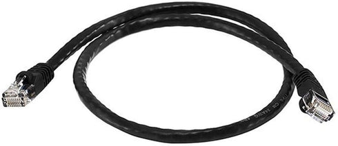 Monoprice 103419 Cat6 Ethernet Patch Cable - Network Internet Cord - RJ45, Stranded, 550Mhz, UTP, Pure Bare Copper Wire, 24AWG, 2ft, Black...
