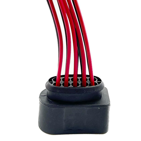 2 Pack Headlight Wiring Pigtail Connector Plug Cable 10pin 1J0973735 Compatible with A3 A4/S4 A5/S5 A6/S6 A8 Q3/Q5/Q7/TT Bettle Bora Jetta Golf Pa...