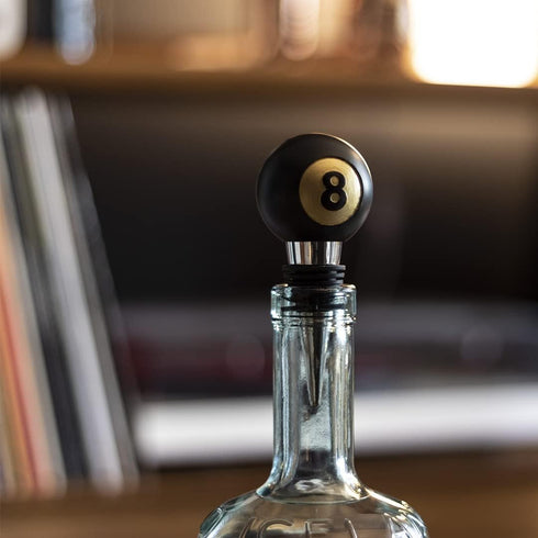 Iron & Glory Wine Stopper 8-Ball | Decorative Wine Stoppers & Kitchen Gadgets | Luxury Bottle Stopper Wine Accessories | Wine Gifts | Reusable Liq...
