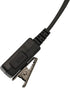G-Shape Clip Ear Earpiece Headset with PTT Button & Mic is Compatible with Yaesu Vertex VX-6R 7R 6E 7E Icom IC-4300L IC-M25 Standard Horizon HX320...