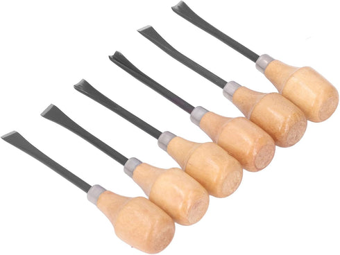 Hand Carving Tool Set, Gouges and Woodworking Chisel Set Wood Carving Chisel Set Kit Sculpture Hand Tools Hemispherical Handle DIY Art Craft Acces...