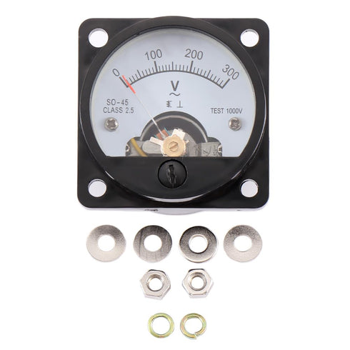 Analog Voltmeter,Voltmeter Gauge Current Voltmeter Analog Dial AC 0-300V Round Voltage Gauge Meter Volt Tester Panel Volt Guage Voltage...