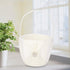Adds an Elegant Touch, a Gift Basket and a Portable Flower Girl Basket with a Satin Bow on Each Side to memorize for The Wedding(Ivory)...