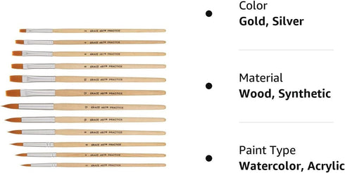 Grace Art Water Color Brush Set WS12 by Grace Art...