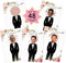 Floral Bridal Shower Games - Who Has The Groom Scratch Off Celebrity Cards Tickets for 48 Guests - Funny Bachelorette Party Games Ideas - Rose Gol...