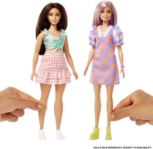Barbie Fashions 2-Pack Clothing Set, 2 Outfits Doll Include Polka Dot Blouse & Gingham Skirt, Polka Dot Dress & 2 Accessories...