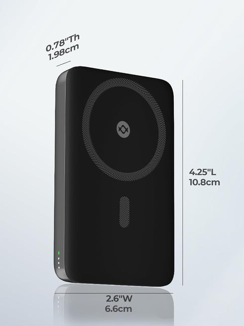 Magnetic Battery Pack 10000mAh for MagSafe, Foldable Kickstand Wireless Portable Charger with 30W USB-C Fast Charging, Only for iPhone 15/15 Plus/...