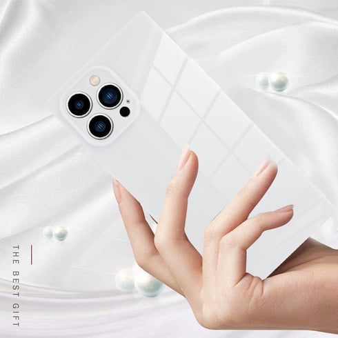 LSL Case for iPhone 13 Pro Max White Soft TPU Bumper Anti-drop Anti-scratch Shock Absorption Protective Wireless Slim Cover Compatible with iPhone...