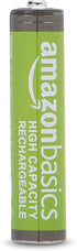 Amazon Basics 8-Pack Rechargeable AAA NiMH High-Capacity Batteries, 850 mAh, Recharge up to 500x Times, Pre-Charged...