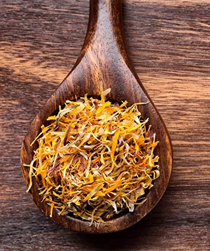 Calendula Petals – Pure Dried Marigold Flower Petals – Vegan | Gluten Free | Non-GMO | No Sugar Added - Net Weight: 0.35oz / 10g - Calendula Offic...