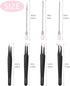 11 Pcs Resin Spoon Tools Kit-Metal Stir Sticks Resin Spoons Poke Needle with Anti-Static Stainless Steel Precision Tweezers Set for Resin Crafts,J...