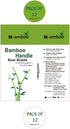 Boar Bristles Natural Bamboo Toothbrush Eco-Friendly Biodegradable Zero Waste Pack of 12...