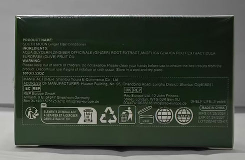 Ginger Hair Growth Conditioner Hair Regrowth Cream Moisturizing Scalp Massage Hair Follicle Hair Care 3.53 oz...