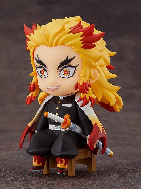 Good Smile Demon Slayer: Kimetsu no Yaiba: Kyojuro Rengoku Nendoroid Swacchao! Action Figure, Multicolor...