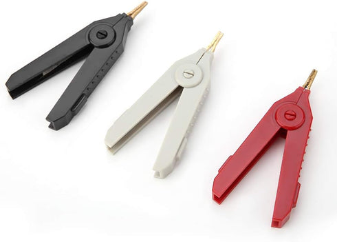 Clips, P2004 3Pcs Copper Gold Plated Kelvin Test Clip 20A...
