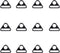 12Pcs 3/4" Triangle Buckle Adjuster D Ring for Strap purse bag hardware accessories...