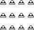 12Pcs 3/4" Triangle Buckle Adjuster D Ring for Strap purse bag hardware accessories...
