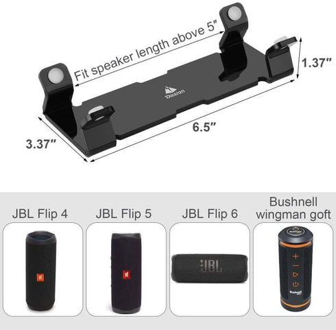 TXEsign Car Speaker Mount Compatible with JBL Flip 6/Flip 5/Flip 4/Bushnell Wingman Golf Speaker, Acrylic Adhesive Speaker Bracket Holder with Ant...