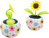 Sunflower Solar Dancing Flower Solar Dancing Solar Toys, Solar Powered Swinging Animated Dancer Toy Office Desk Car Decoration for Car, Funny Orna...