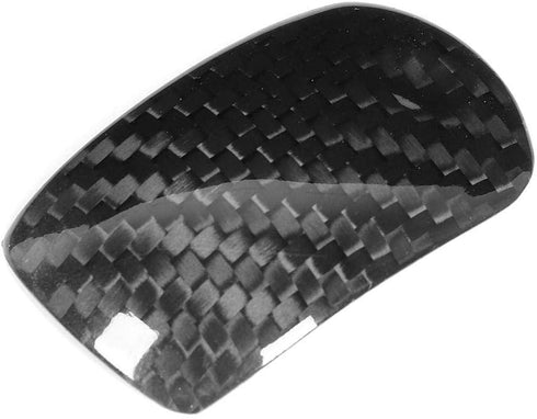 Gear Shift Knob Cover Trim, Carbon Fiber Car Gear Shift Knob Cover Trim Decoration Fit for Mustang 2014-2018...