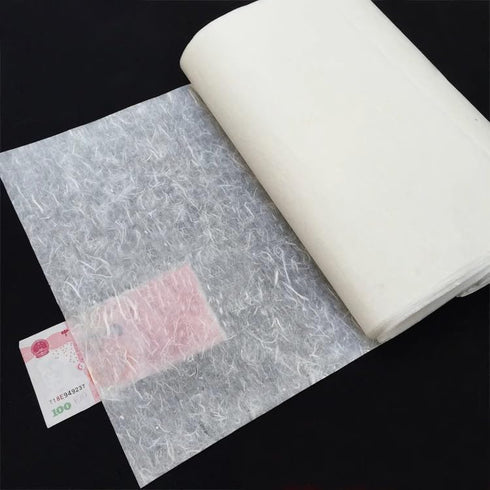 InnoStars Pure Handmade Mulberry Paper Sheets, 50 Sheets 15.7x11.8in Natural Fiber Rice Paper, Decoupage Paper Sheets Art Tissue Washi Paper DIY A...