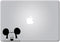 Die-Cut Vinyl Decal Sticker Mickey Mouse Peeking for MacBook Laptop Car Window (Black)...