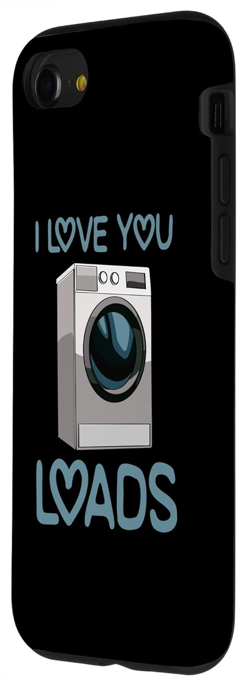 iPhone SE (2020) / 7 / 8 I love You Loads Mechanic Funny Women Washing Machine Love Case...
