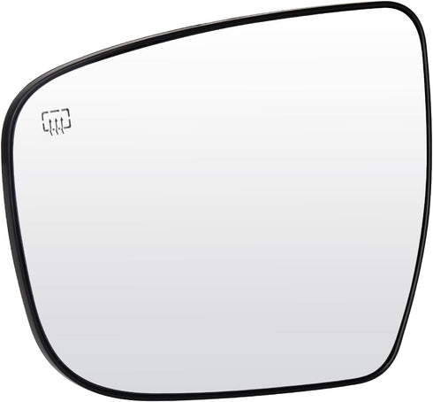 Driver Side Mirror Glass Compatible with Nissan Rogue 2014 2015 2016 2017 2018 Left Side Heated Mirror Replace 963664BA1A...