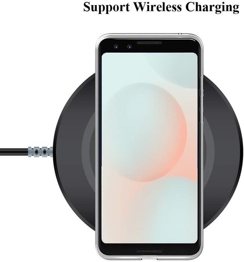 Unov Pixel 3 Case Clear with Design Soft TPU Shock Absorption Slim Embossed Floral Pattern Protective Back Cover for Pixel 3 5.5 inch (Flower Blos...